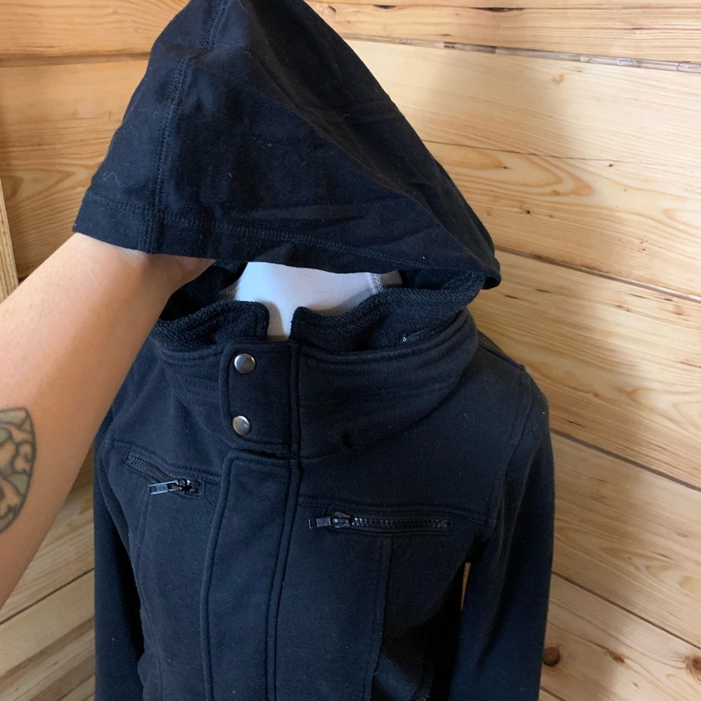 Urban Behavior Black Bomber Jacket Cotton Blend Military Gorpcore Streetwear 22” - Picture 7 of 10